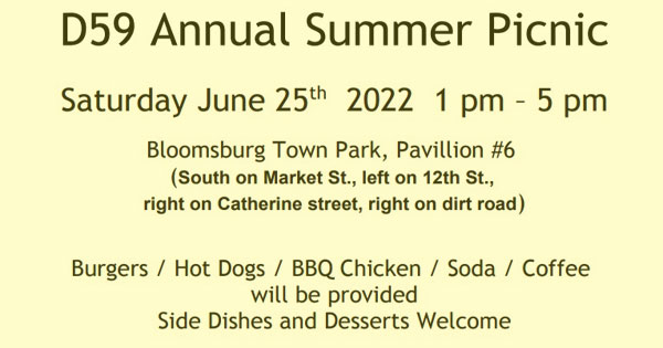 District 59 Annual Summer Picnic