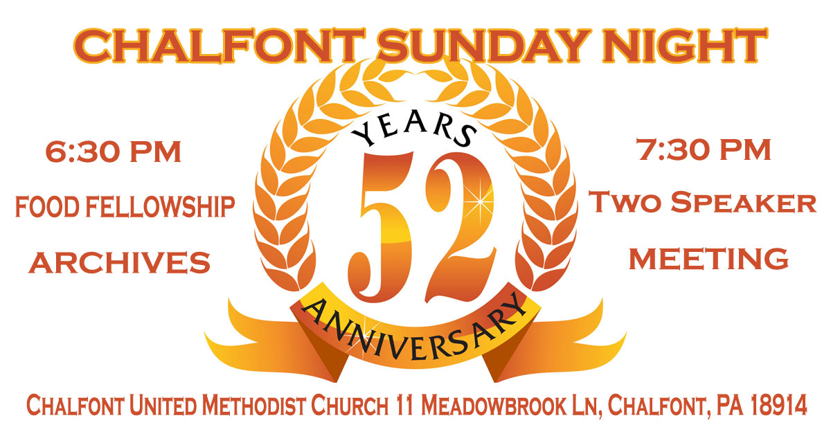 Chalfont AA Group 52nd Anniversary